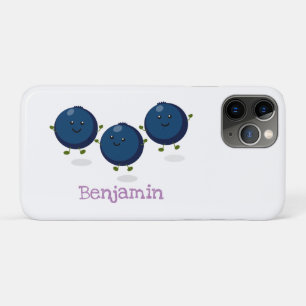 Funda Para iPhone 11 Pro Ilustracion de personalizado morado de arándanos a