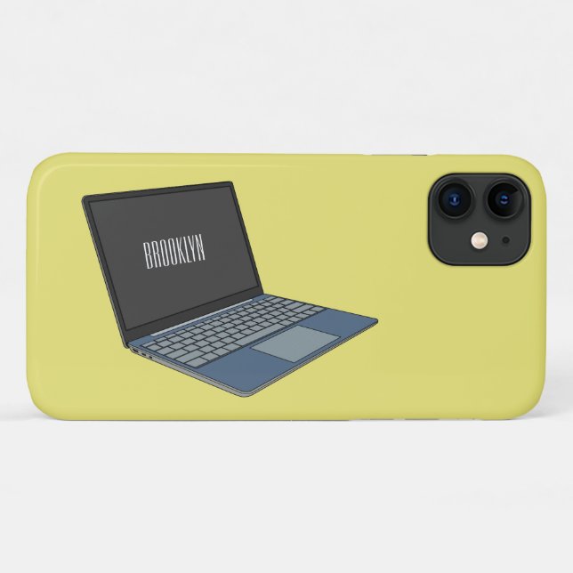 Funda De Case-Mate Para iPhone Ilustracion de personalizado para portátiles (Reverso (horizontal))