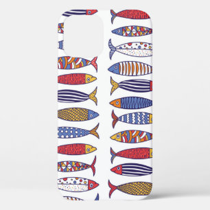 Funda Para iPhone 12 Ilustracion De Pescado Cuto: Niños De Fondo Sin Pe