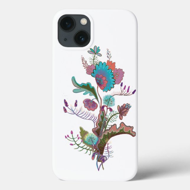 Funda De Case-Mate Para iPhone ilustracion de plantas decorativas (Reverso)