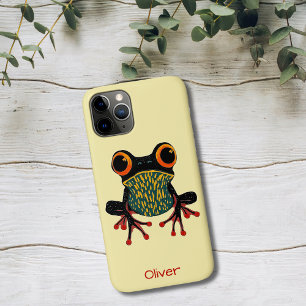 Funda Para iPhone 11 Pro Ilustración de rana arborícola vibrante