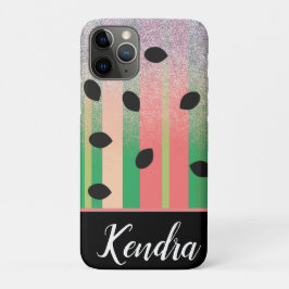 Funda Para iPhone 11 Pro Ilustración de rayas de semillas de sandía de vera