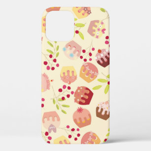 Funda Para iPhone 12 ilustracion de tarta sin costura