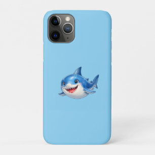 Funda Para iPhone 11 Pro Ilustración de tiburón lindo con ojos grandes Anim