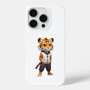 Funda Para iPhone 15 Pro Ilustracion de tigre Personalizado Adorable y Guay