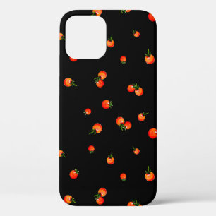 Funda Para iPhone 12 Ilustracion de tomates cerezos. Acuarela transpare