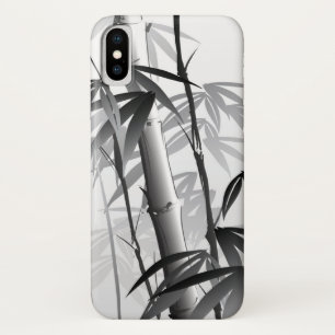 Funda Para iPhone X Ilustracion de una pintura oriental del estilo