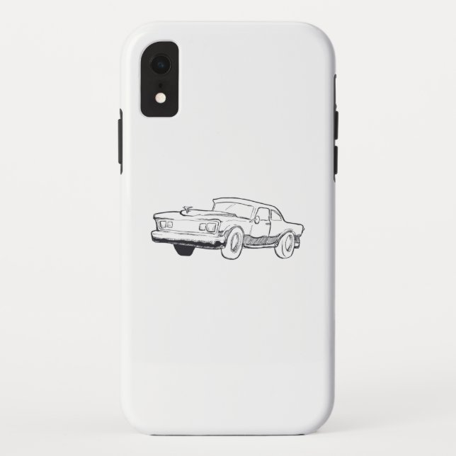Funda De Case-Mate Para iPhone ilustracion del vehículo (Reverso)