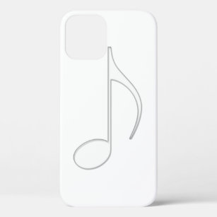 Funda Para iPhone 12 Pro Ilustracion del vidrio de la nota de la música del