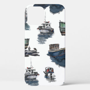 Funda Para iPhone 12 Ilustracion dibujado a mano. Manto transparente de