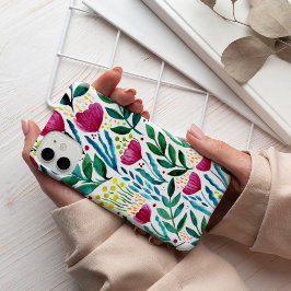 Funda Para iPhone 13 Pro Ilustracion floral botánico