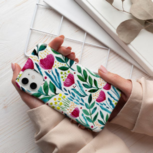 Funda Para iPhone 13 Pro Ilustracion floral botánico