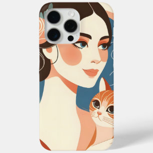 Funda Para iPhone 15 Pro Max Ilustracion gráfico de Cat Lady