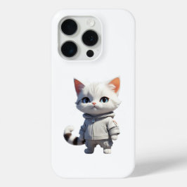 Funda Para iPhone 15 Pro Ilustracion Guay y Cat Adorable