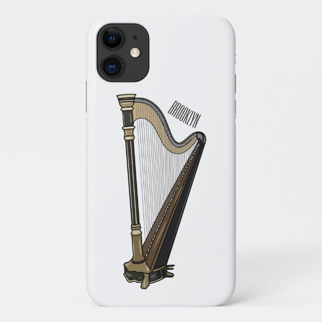 Funda De Case-Mate Para iPhone Ilustracion Harp personalizado (Reverso)