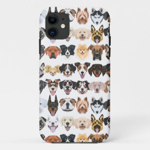Funda Para iPhone 11 Ilustracion - Muchos perros riéndose y bonitos