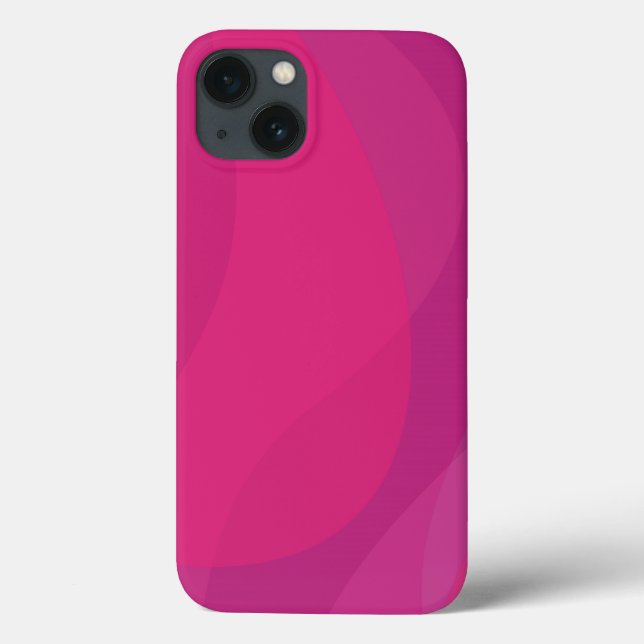 Funda De Case-Mate Para iPhone Ilustracion ondulado urbano rosa, moderno, fresco  (Reverso)