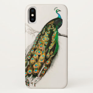 Funda Para iPhone X Ilustracion Peacock Pintura