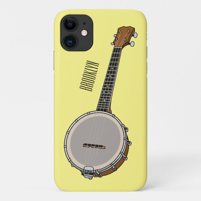 Funda De Case-Mate Para iPhone Ilustracion personalizado Banjo (Reverso)
