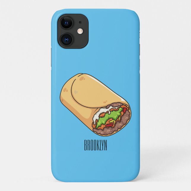 Funda De Case-Mate Para iPhone Ilustracion personalizado Burrito (Reverso)