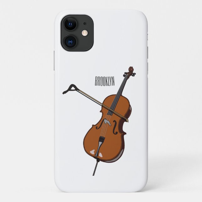 Funda De Case-Mate Para iPhone Ilustracion personalizado Cello (Reverso)