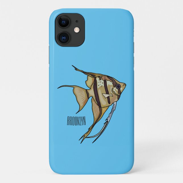 Funda De Case-Mate Para iPhone Ilustracion personalizado de Angelfish (Reverso)