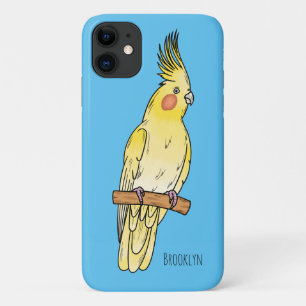 Funda Para iPhone 11 Ilustracion personalizado de aves de Cockatiel