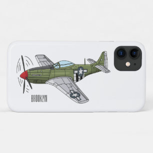 Funda Para iPhone 11 Ilustracion personalizado de avión militar