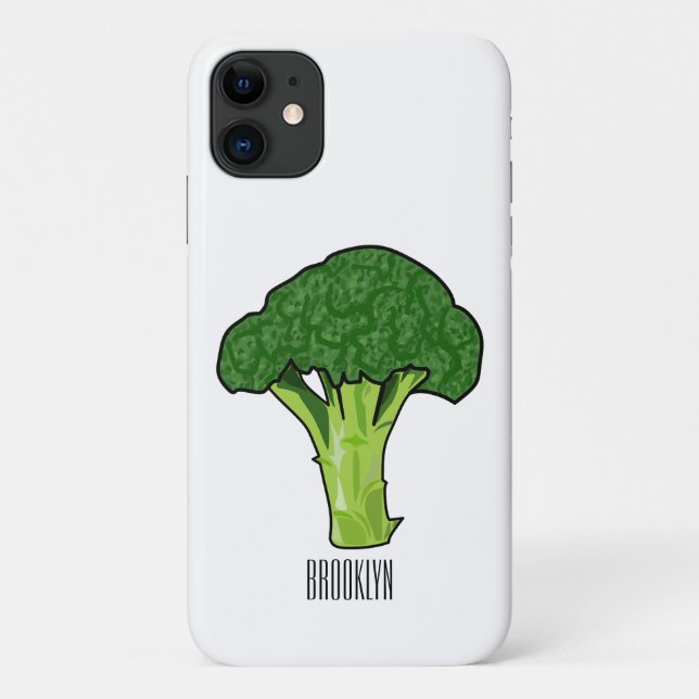 Funda De Case-Mate Para iPhone Ilustracion personalizado de Broccoli (Reverso)