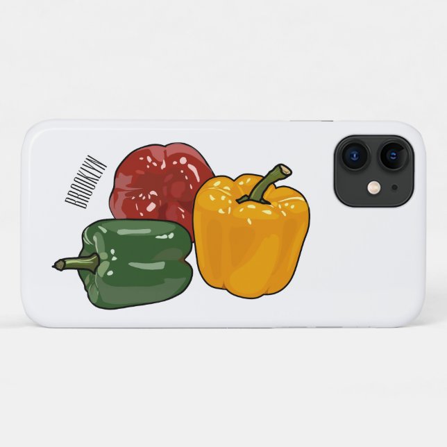 Funda De Case-Mate Para iPhone Ilustracion personalizado de Capsicum (Reverso (horizontal))