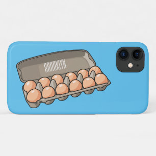 Funda Para iPhone 11 Ilustracion personalizado de cartón de huevo
