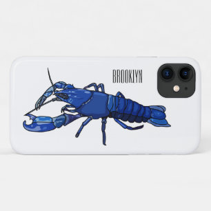 Funda Para iPhone 11 Ilustracion personalizado de cigalas de marrón azu