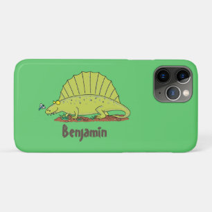 Funda Para iPhone 11 Pro Ilustracion personalizado de dimetrodon verde lind