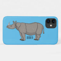 Ilustracion personalizado de Javan rhinoceros