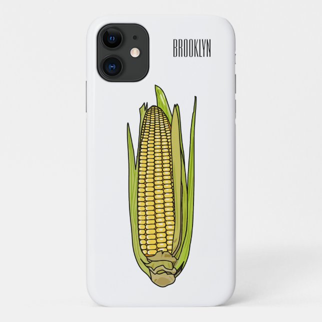 Funda De Case-Mate Para iPhone Ilustracion personalizado de maíz (Reverso)