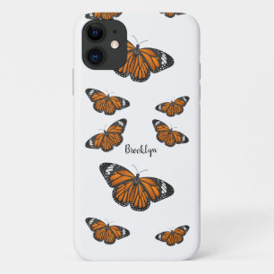 Funda Para iPhone 11 Ilustracion personalizado de mariposa monarca