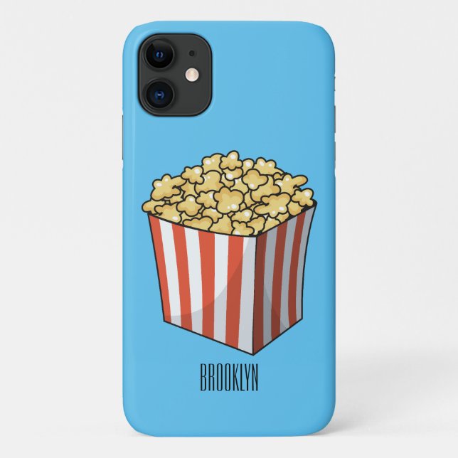Funda De Case-Mate Para iPhone Ilustracion personalizado de palomitas (Reverso)