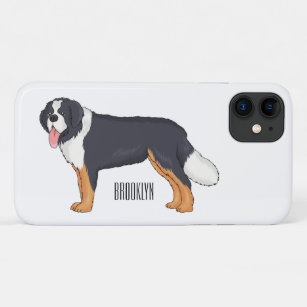 Funda Para iPhone 11 Ilustracion personalizado de perro de montaña de B