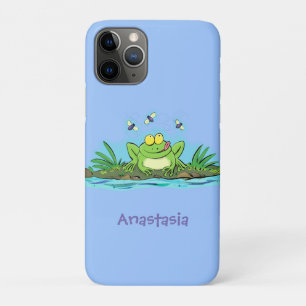 Funda Para iPhone 11 Pro Ilustracion personalizado de rana verde dulce