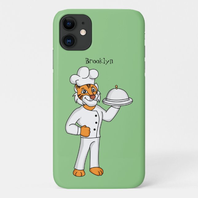 Funda De Case-Mate Para iPhone Ilustracion personalizado de tigre gracioso (Reverso)