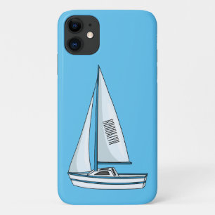 Funda Para iPhone 11 Ilustracion personalizado de velero