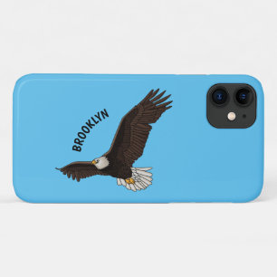 Funda Para iPhone 11 Ilustracion personalizado del águila calva