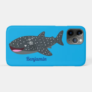 Funda Para iPhone 11 Pro Ilustracion personalizado feliz de tiburón ballena