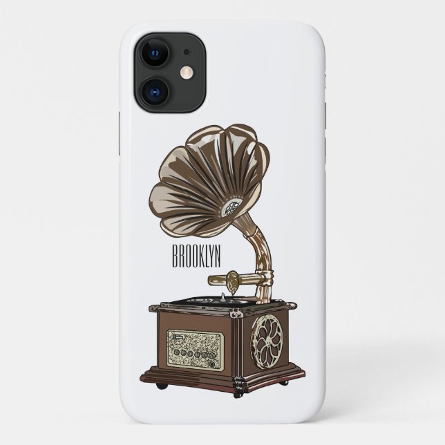 Funda De Case-Mate Para iPhone Ilustracion personalizado girable (Reverso)