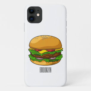 Funda Para iPhone 11 Ilustracion personalizado Hamburger