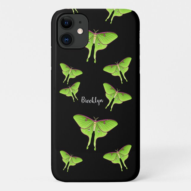 Funda De Case-Mate Para iPhone Ilustracion personalizado Luna Moth (Reverso)