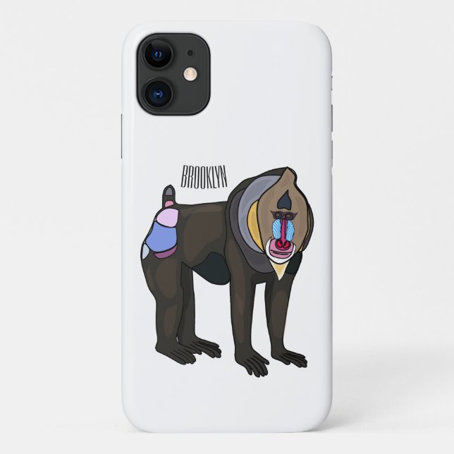 Funda De Case-Mate Para iPhone Ilustracion personalizado Mandrill (Reverso)