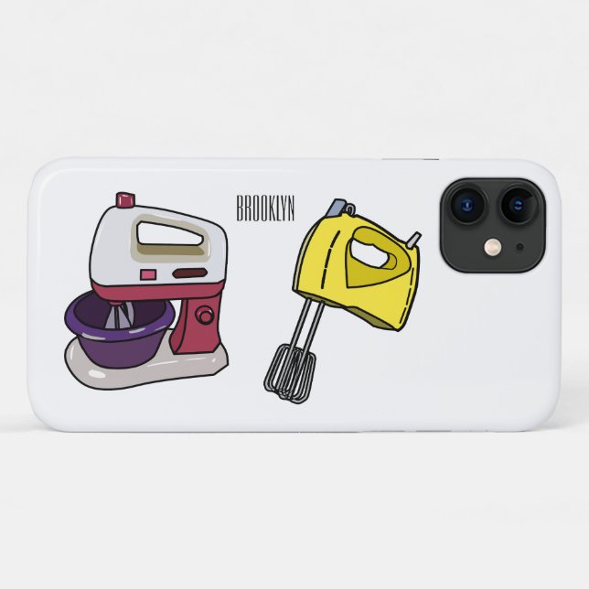 Funda De Case-Mate Para iPhone Ilustracion personalizado mezclador (Reverso (horizontal))