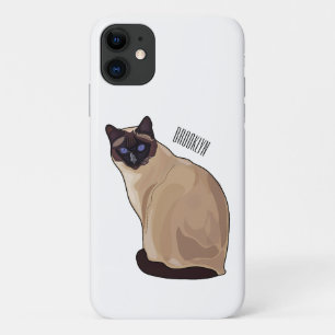 Funda Para iPhone 11 Ilustracion personalizado siamés