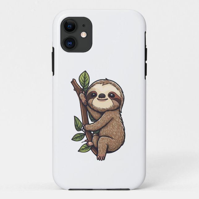 Funda De Case-Mate Para iPhone Ilustracion personalizado Sloth (Reverso)